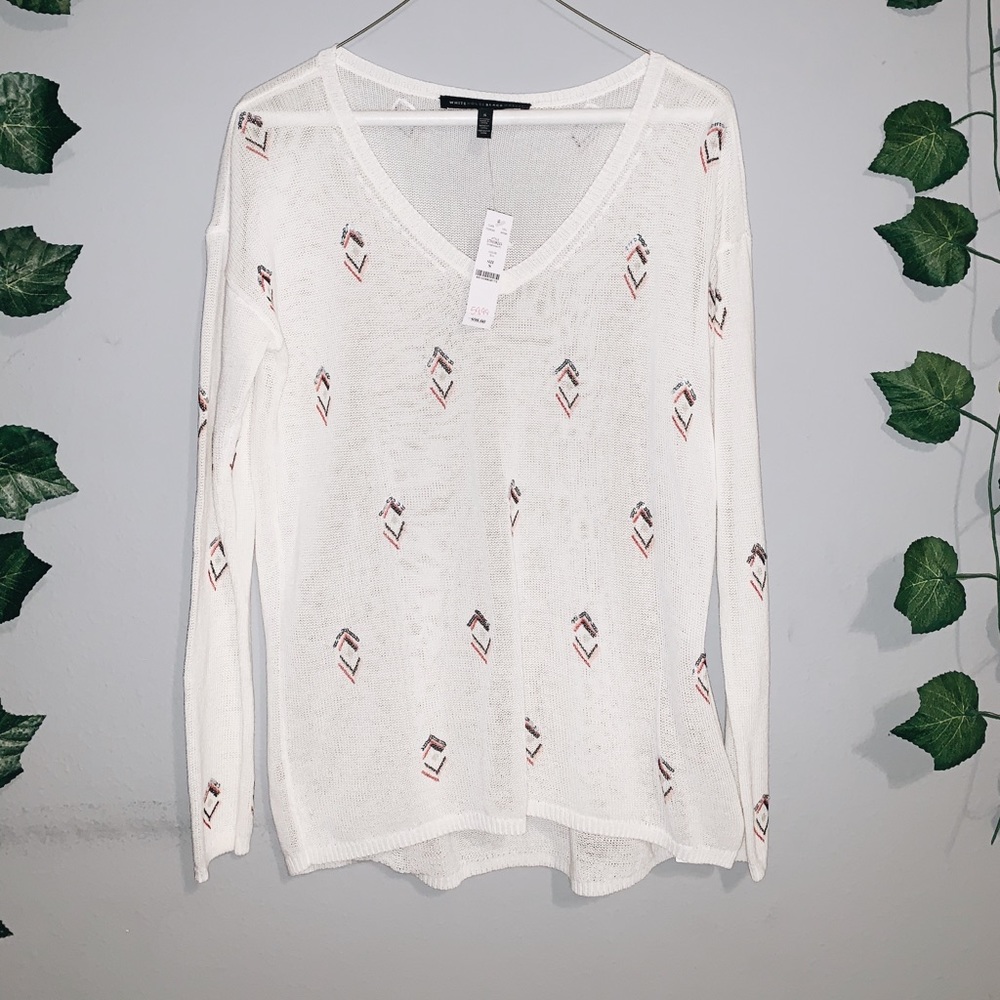 White House Black Market Sequin sweater